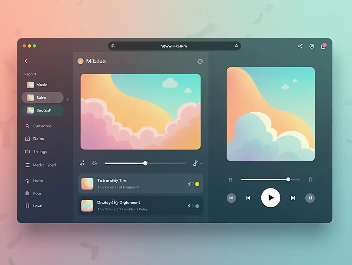 Lofi-Style-Artistic-Music-Player-UI-Design-for-Desktop