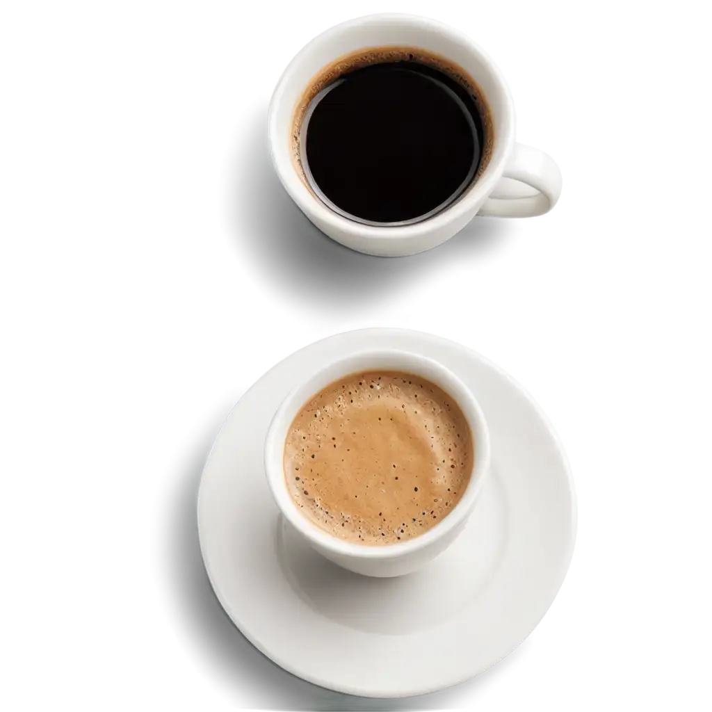 Coffee-on-Small-White-Plate-PNG-Image-Refreshing-Beverage-Concept-in-High-Quality