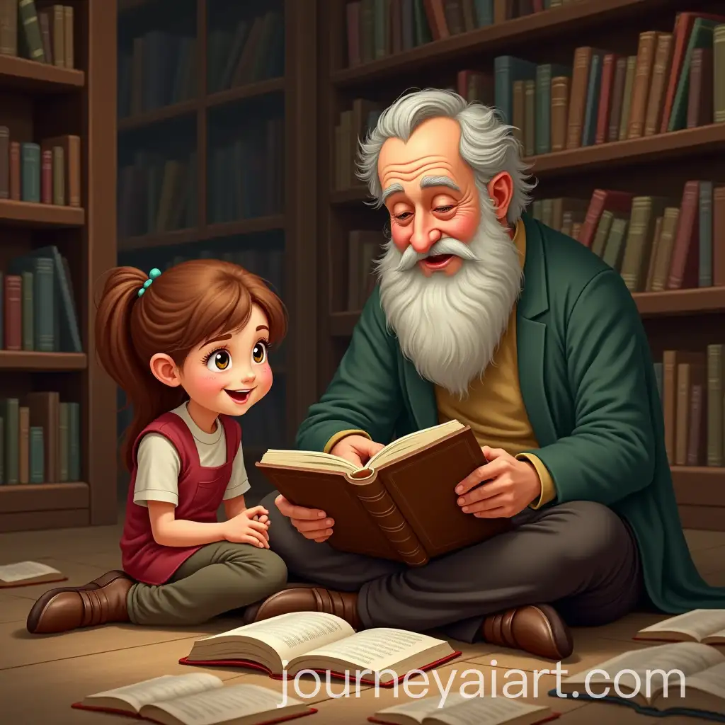 Children-and-Grandfather-Sharing-a-Story-in-the-Library