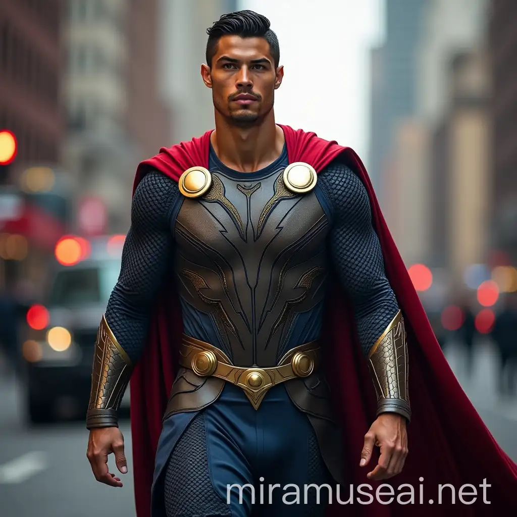 Cristiano Ronaldo as Thor in the City