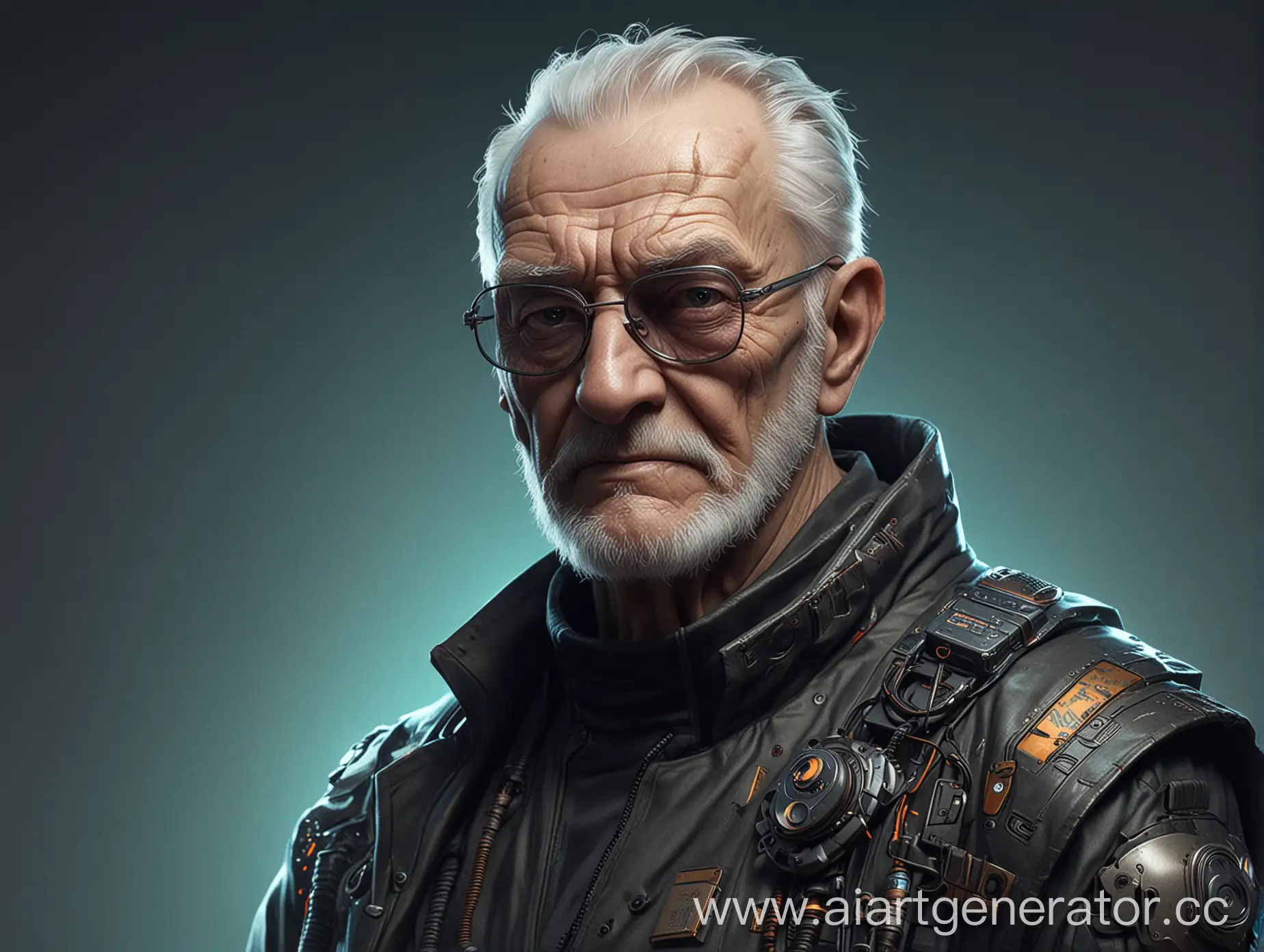 Cyberpunk-Style-Grandfather-Aged-60-Years