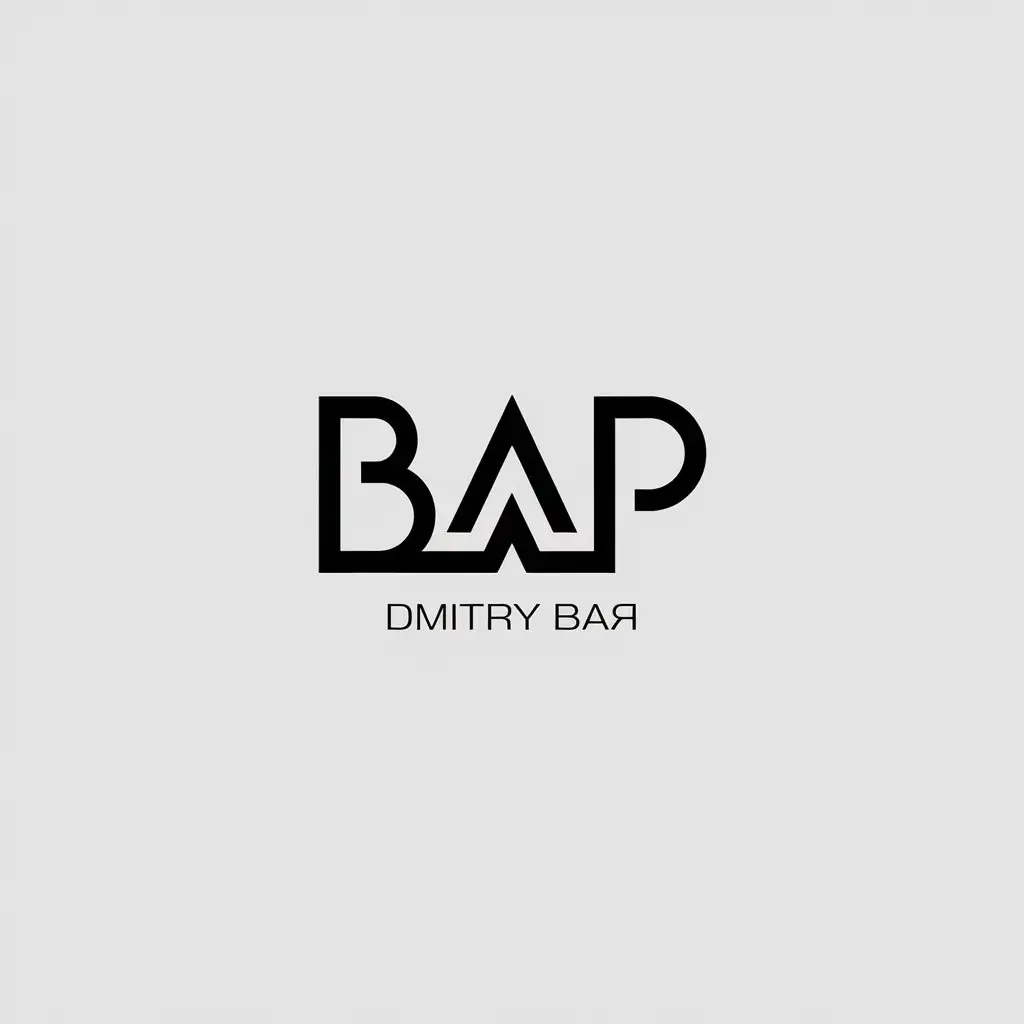 LOGO-Design-For-Dmitry-VAR-Minimalistic-Text-Logo-with-BAP-Symbol-for-Zdravstvuyte-Industry