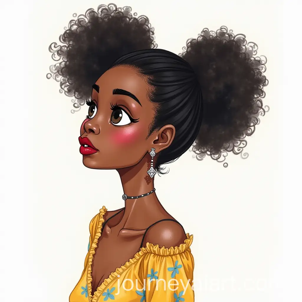 Watercolor-Portrait-of-a-Black-Girl