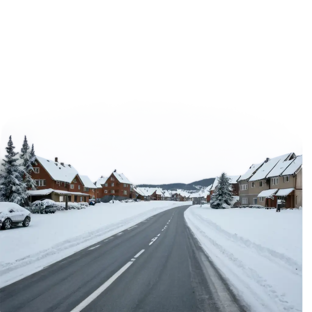 snow city, background, road