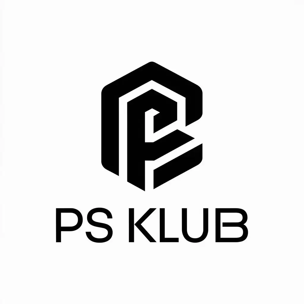 a vector logo design,with the text "PS klub", main symbol:Playstashion,Moderate,be used in Entertainment industry,clear background