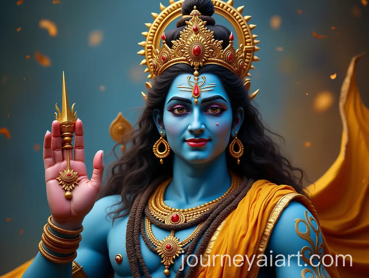 Lord-Shiva-Mahaakal-Roopa-in-Divine-Form-with-Cosmic-Elements
