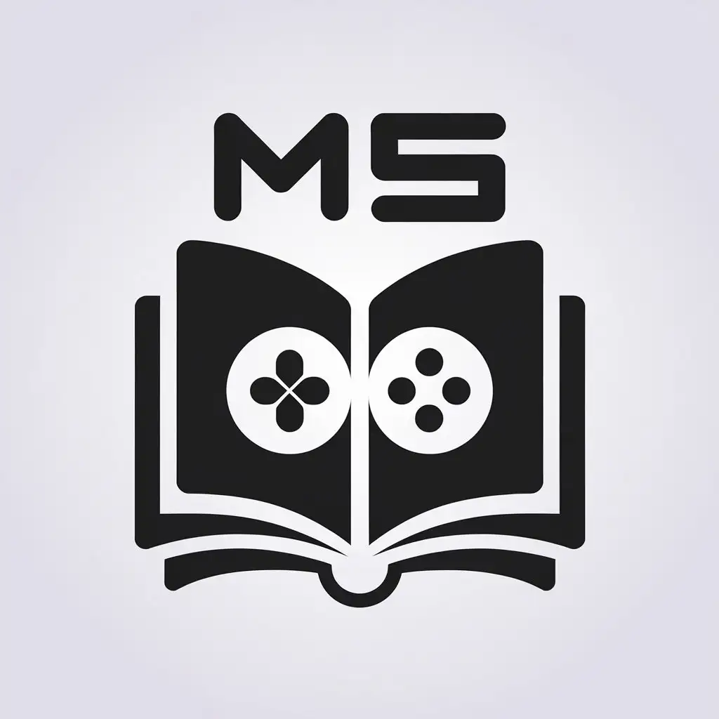 LOGO Design for Book Controller Vector Style with a Book and Controller Theme