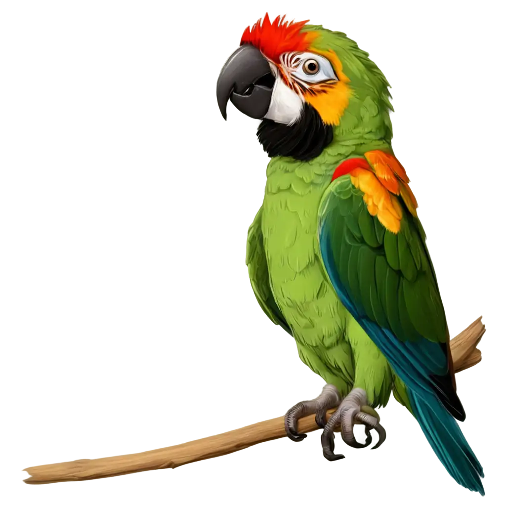 Colorful-Parrot-Cartoon-PNG-Vibrant-Illustration-for-Digital-Content