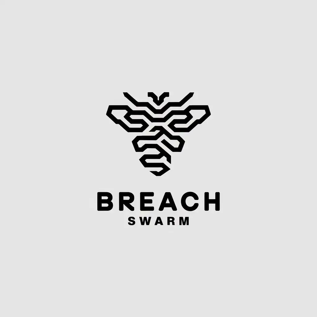 LOGO Design for Breach Swarm Minimalistic Swarm Theme for Sports Fitness Industry