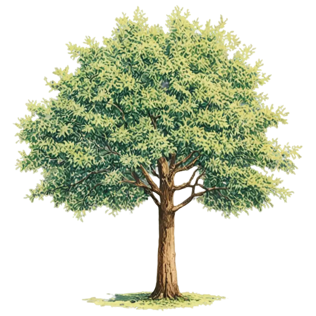 Illustrated-Tree-PNG-Vibrant-Artwork-of-a-Tree-in-Digital-Format