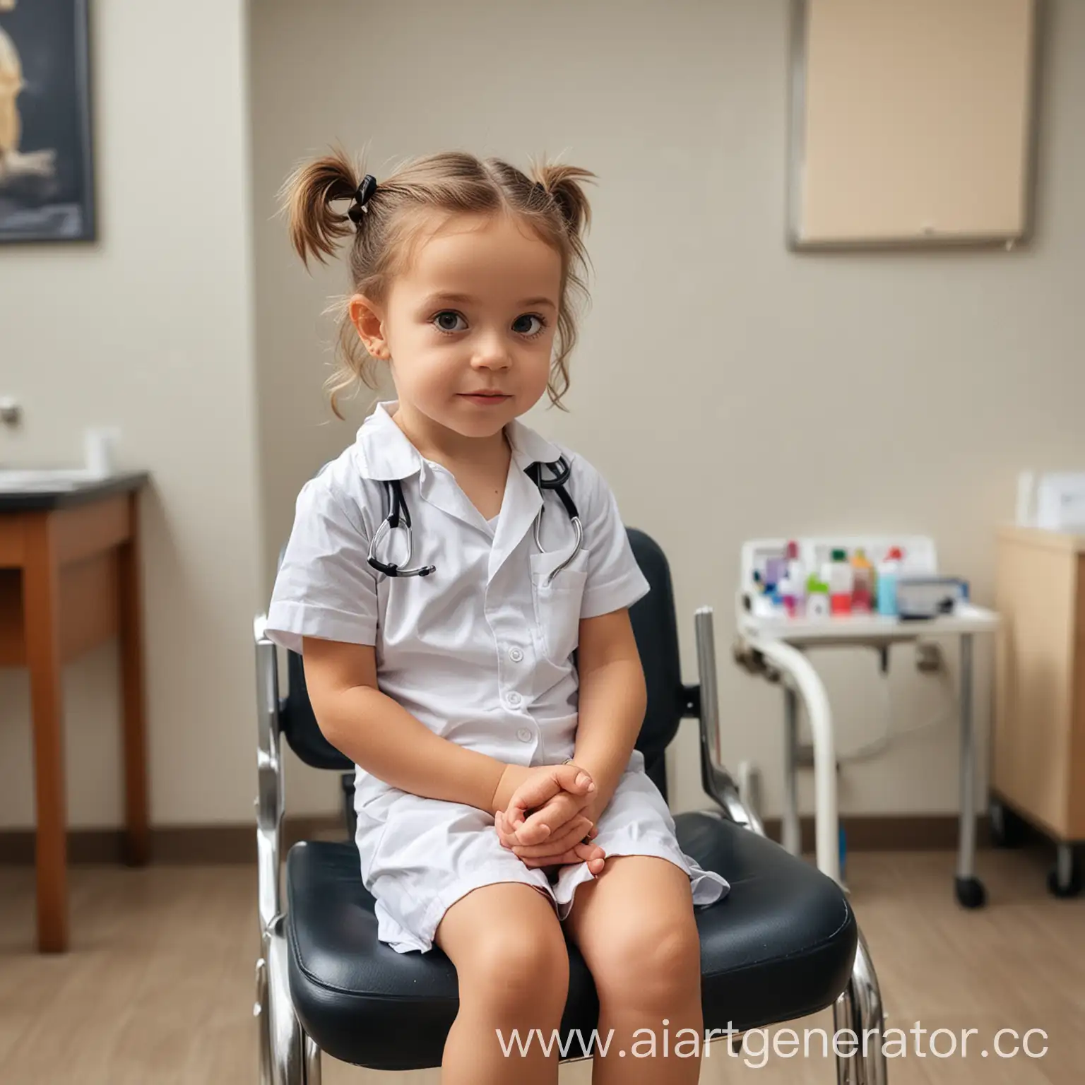 Child-at-the-Doctors-Office-Examining-a-Stethoscope