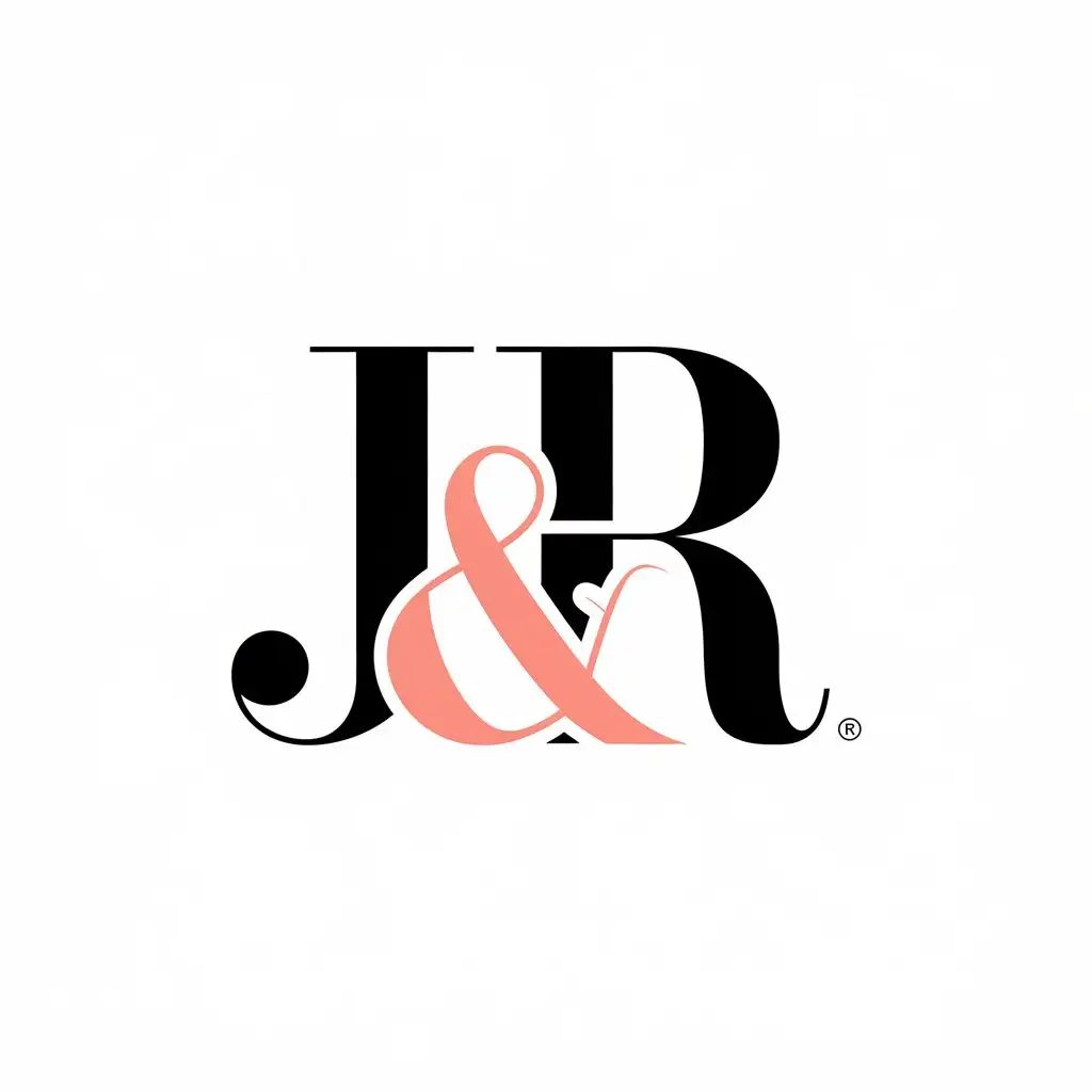 a vector logo design,with the text "J&R", main symbol:women's clothing,Moderate,be used in clothing industry,clear background