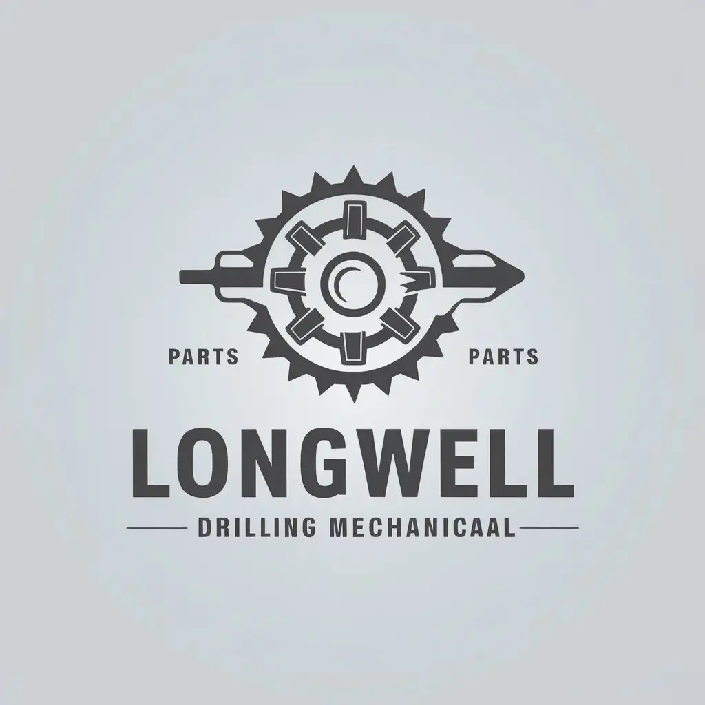 LOGO-Design-For-LONGWELL-Drilling-Equipment-and-Mechanical-Parts-Theme