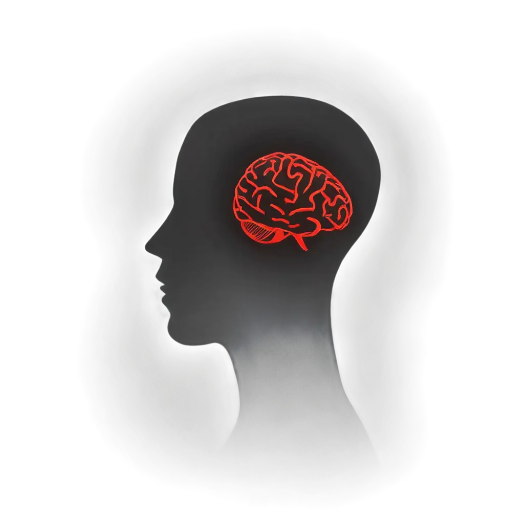 Glowing-Red-Brain-Silhouette-PNG-HighQuality-Transparent-Image-for-Various-Applications