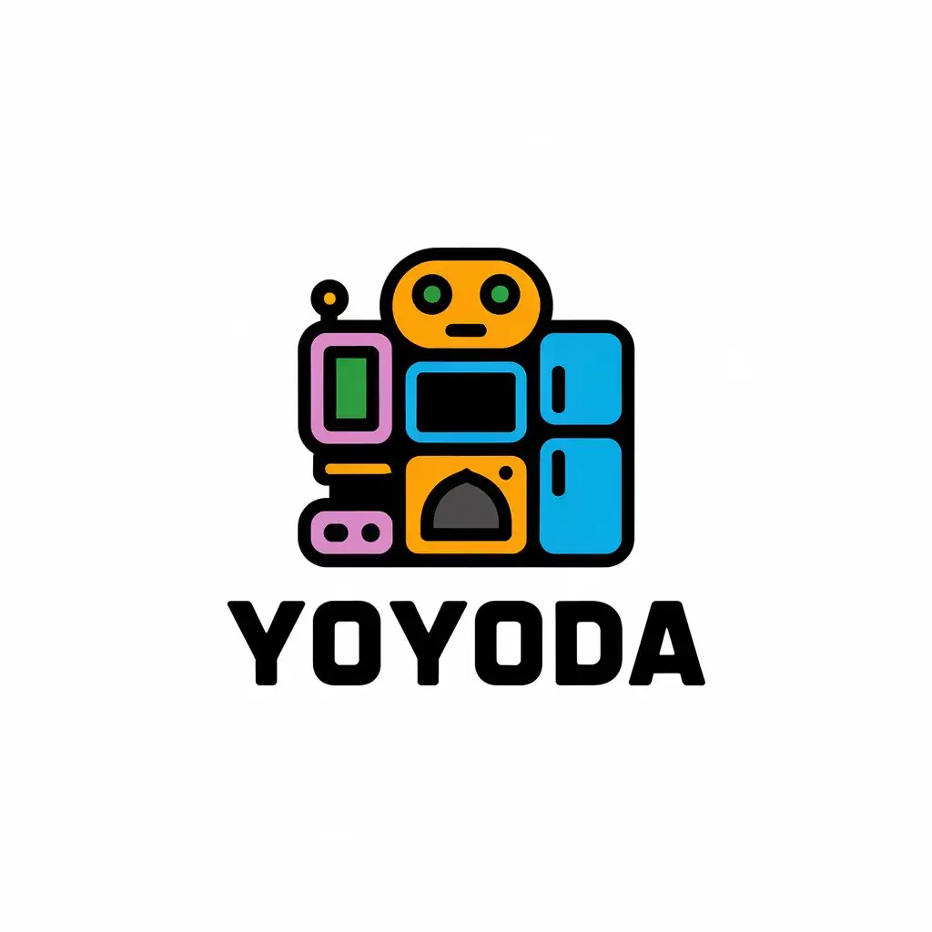 LOGO Design for Yoyoda Modern Appliance Symbol for Technology Industry with Clear Background