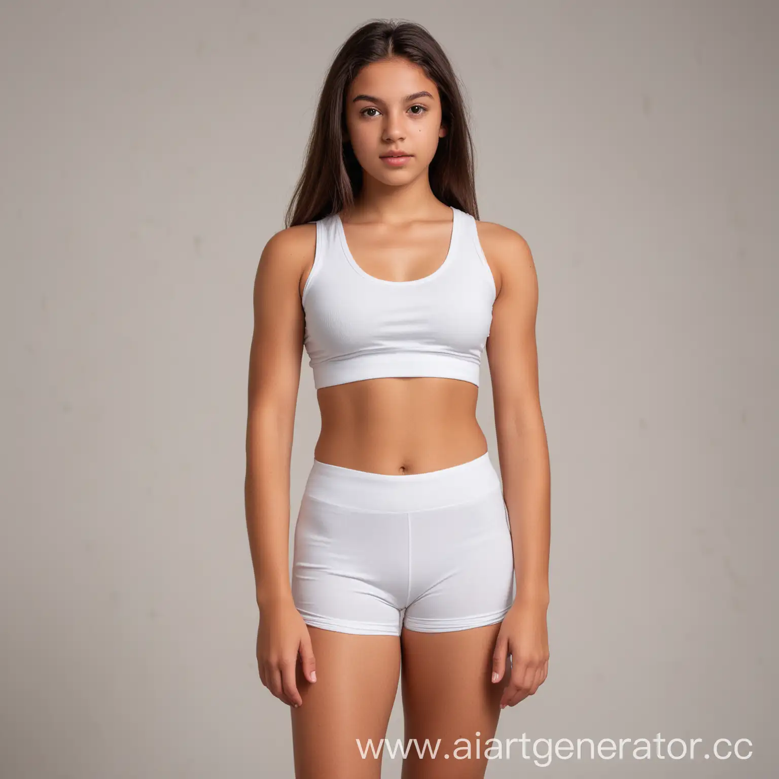 16YearOld-Brazilian-Girl-in-White-Cropped-Tanktop-and-Yoga-Shorts