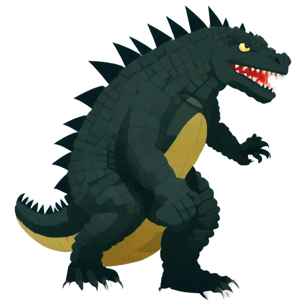 Godzilla-Flat-Design-PNG-Enhancing-Online-Presence-with-Clear-and-Modern-Artistry