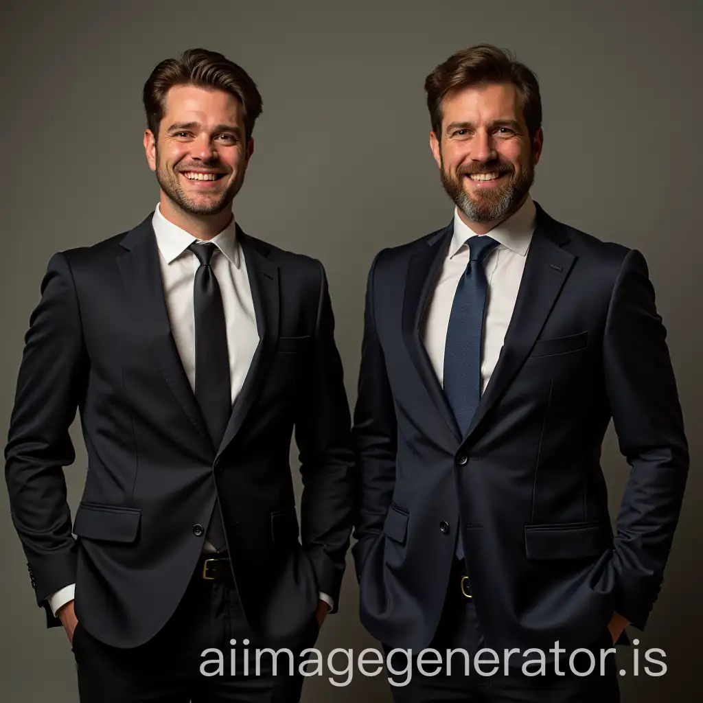 two suit men
