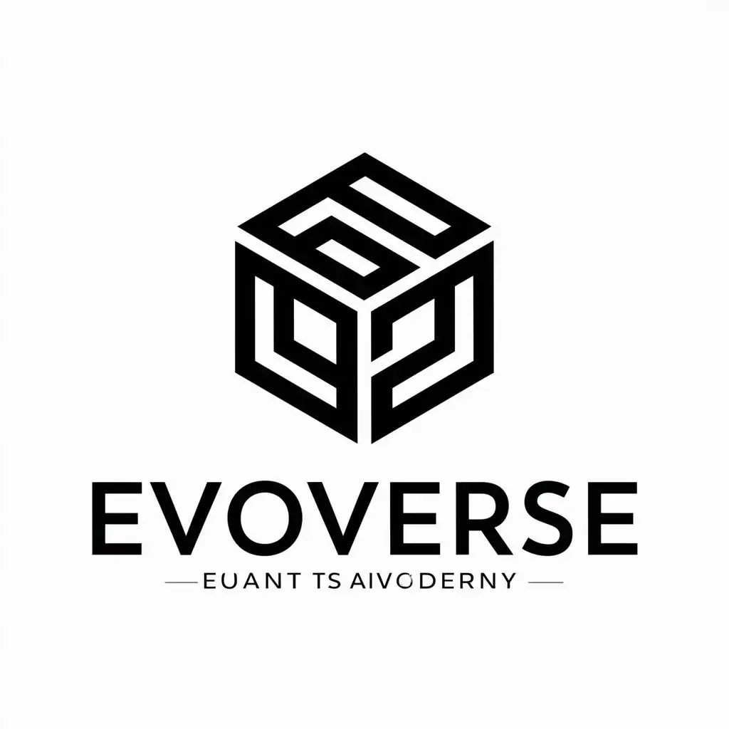 LOGO-Design-for-EvoVerse-Classy-Magic-Cube-Symbol-in-Internet-Industry