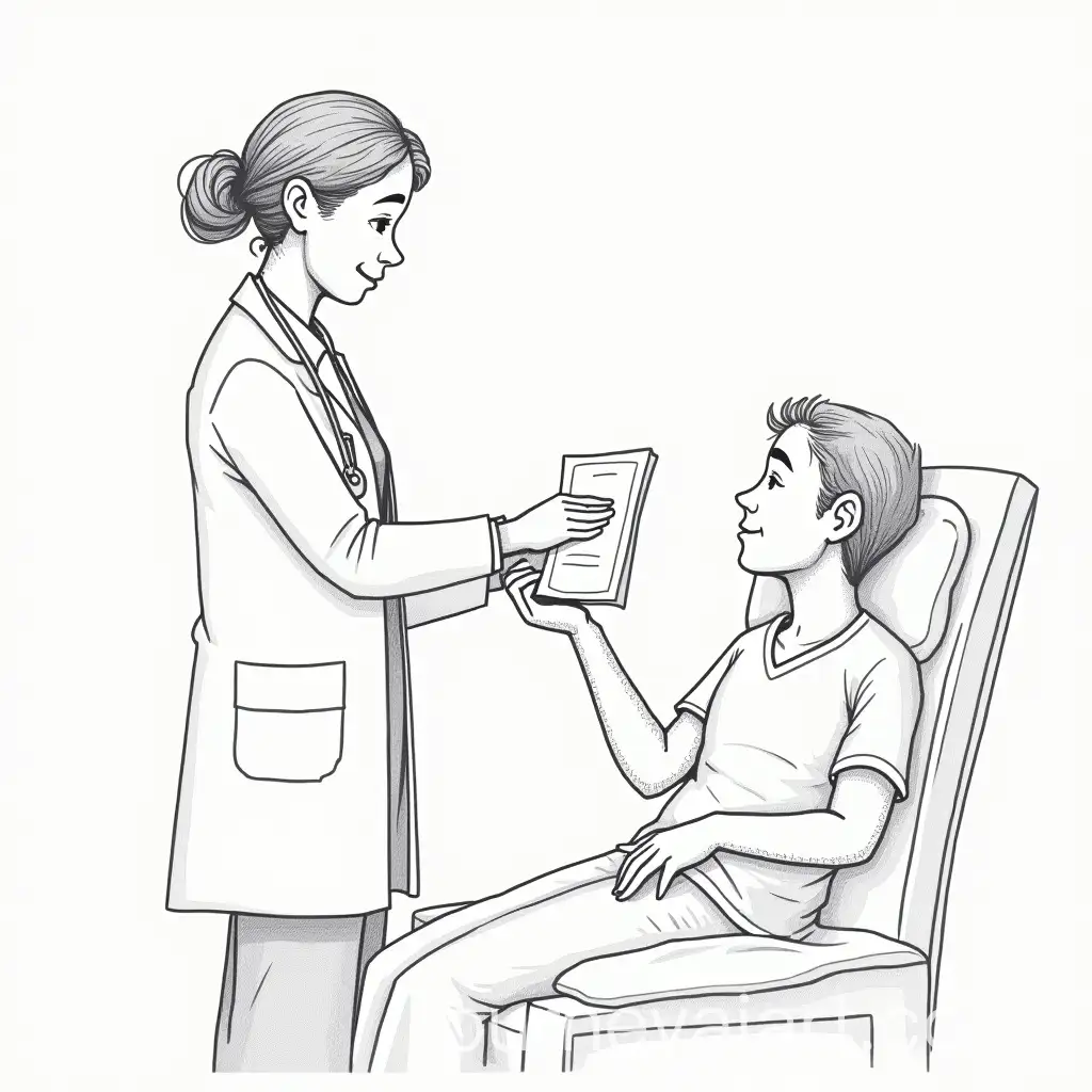Doctor-Handing-Hospital-Note-to-Sick-Patient