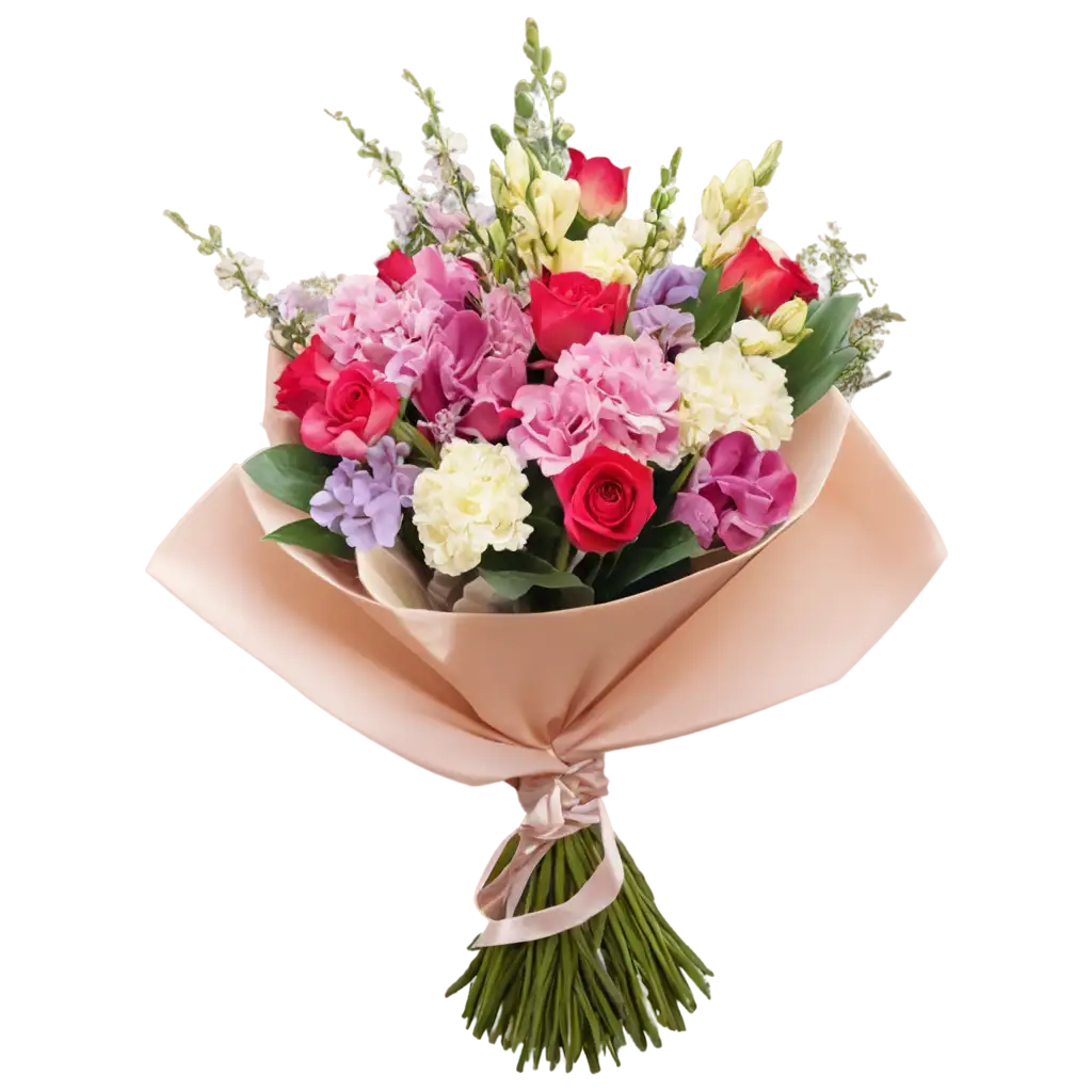 Flower-Bouquet-PNG-HighQuality-Transparent-Image-for-Versatile-Use