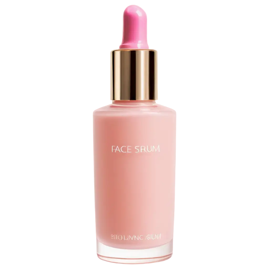 Realistic-Face-Serum-PNG-in-Translucent-Pink-Bottle-for-Enhanced-Visual-Appeal