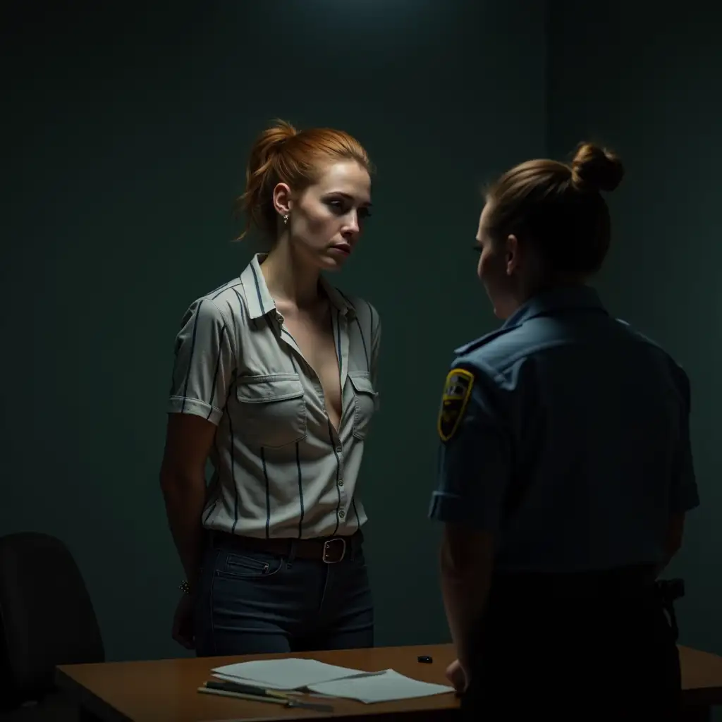 Interrogation-Room-Scene-with-18YearOld-Female-Suspect-and-Police-Officer