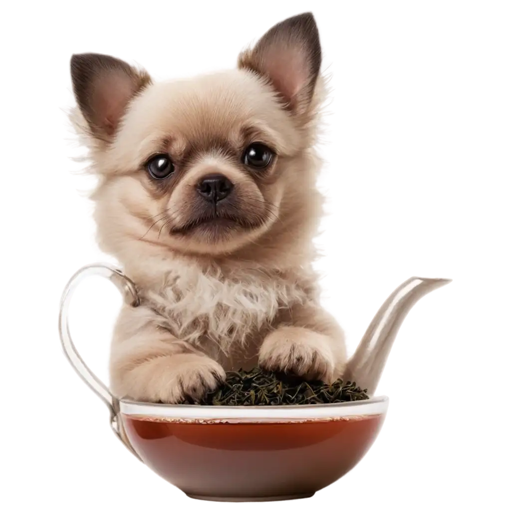 Create-a-Unique-Dog-with-Tea-PNG-Image-for-Versatile-Digital-Use