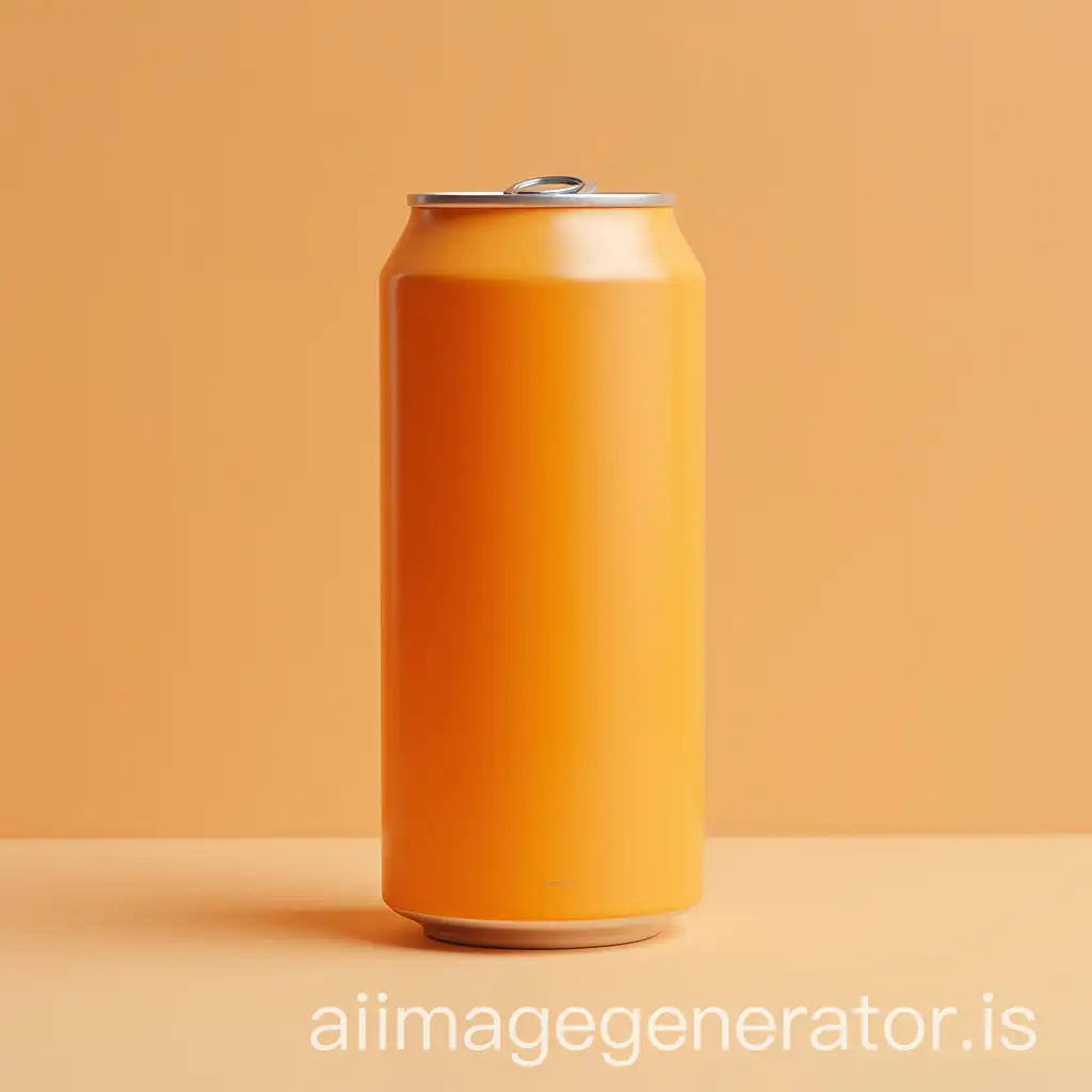 Orange-Can-with-Bright-Color-and-Reflective-Surface