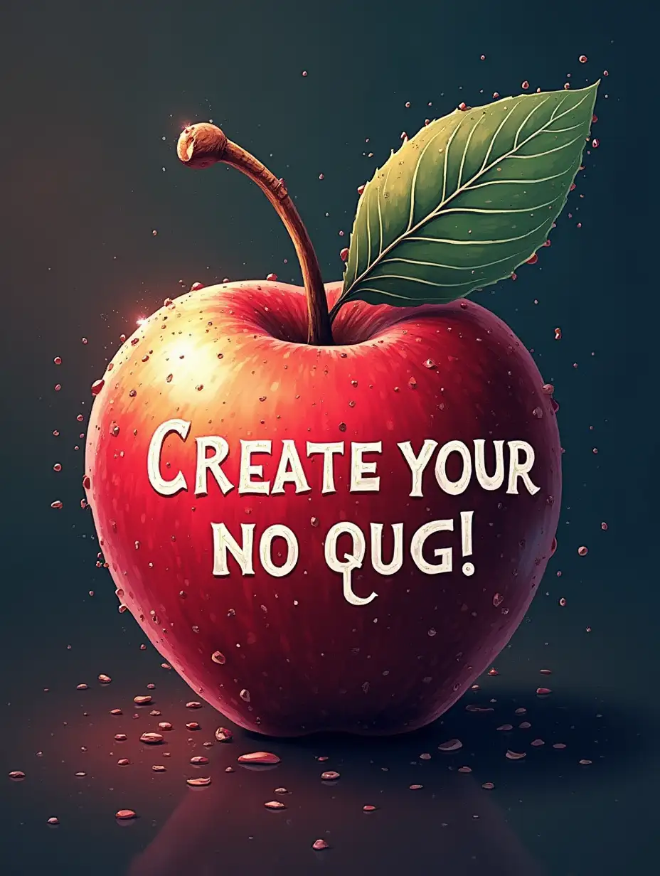 Create Apple image with text