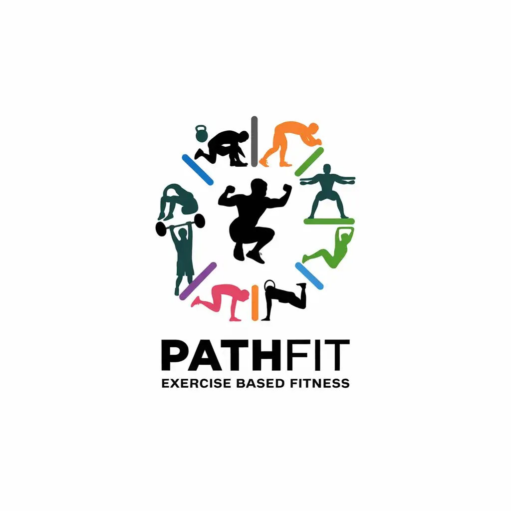 LOGO Design for PATHFIT Exercise Based Fitness with Physical Activity and Health Symbolism