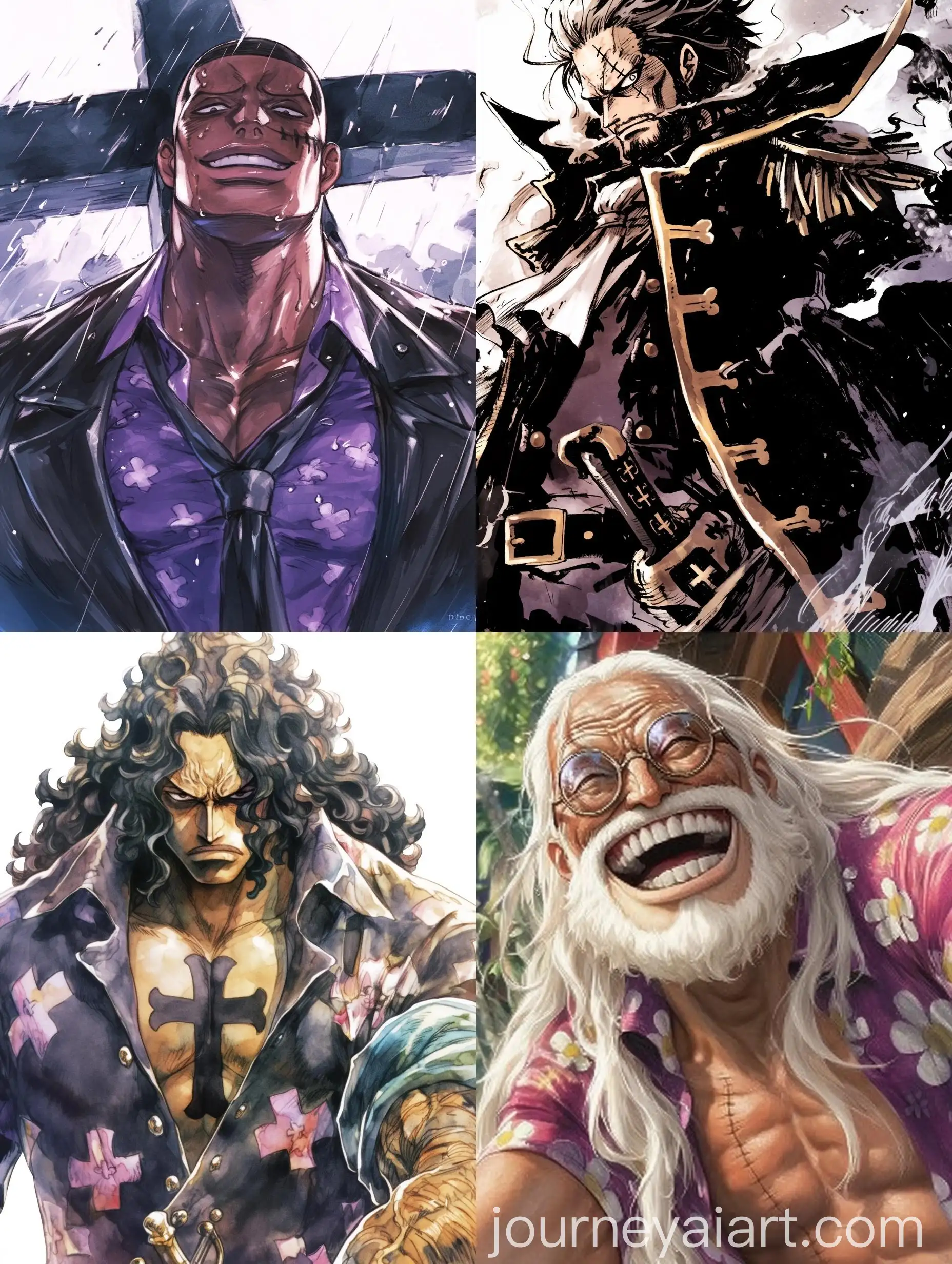 Watercolor-Painting-of-Pirate-Character-from-Manga-One-Piece