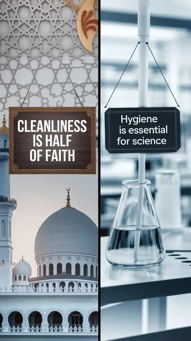 Cleanliness in Islam and Hygiene in Science A Comparative Visual Representation