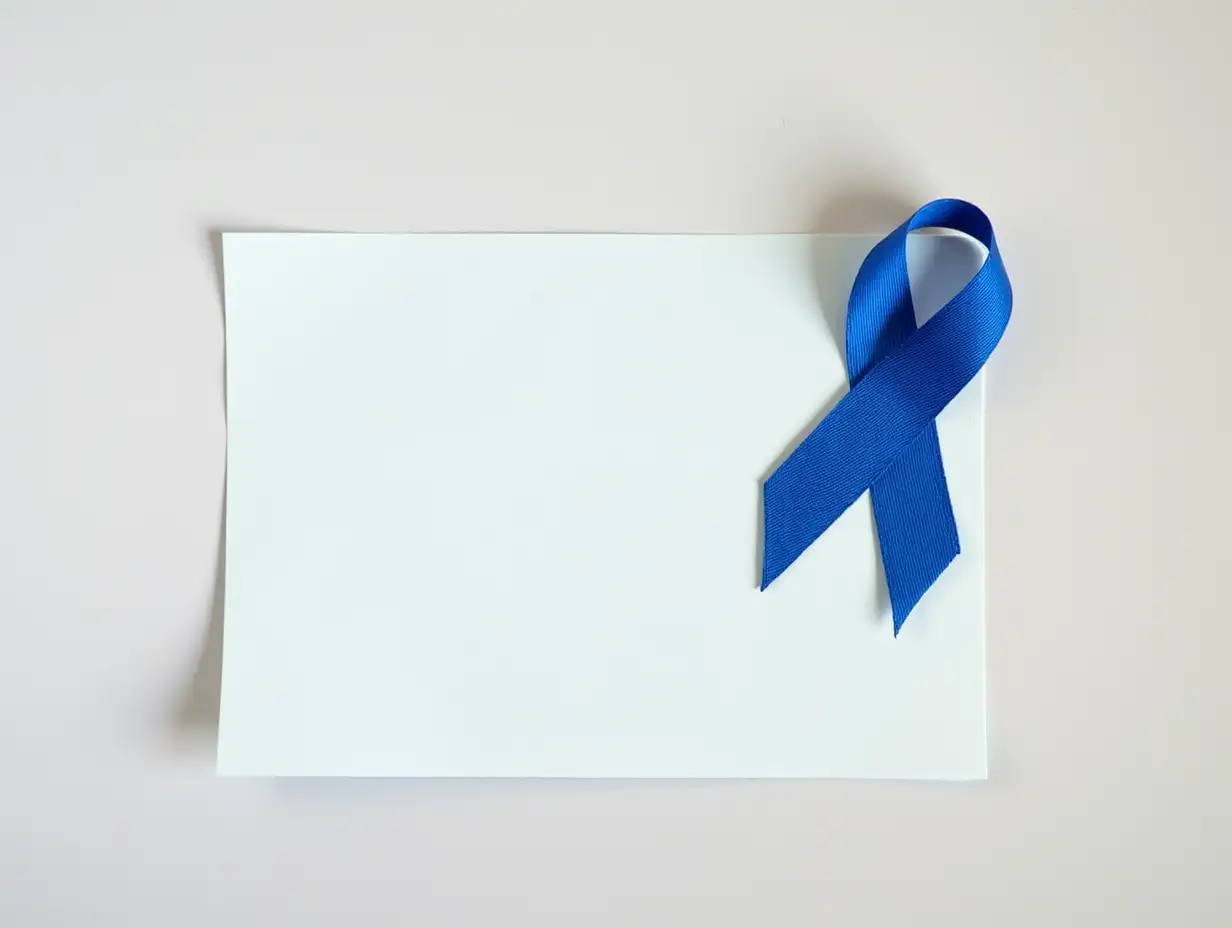 Paper-with-Colon-Cancer-and-Dark-Blue-Ribbon