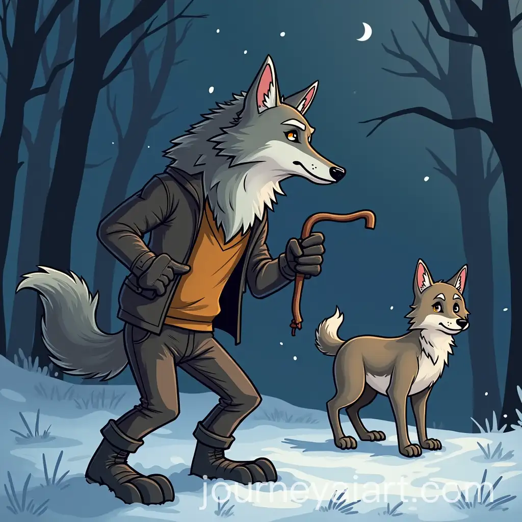 AI-Art-Prompt-ExpansionMentalist-Werewolf-Game-Character-in-Modern-Cartoon-Style