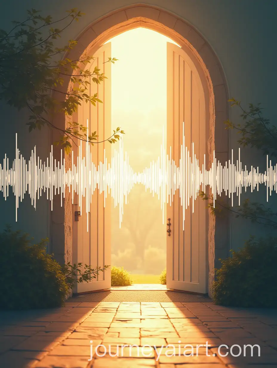 Minimalist-Church-Flyer-Design-with-Sound-Waves-and-Organic-Shading