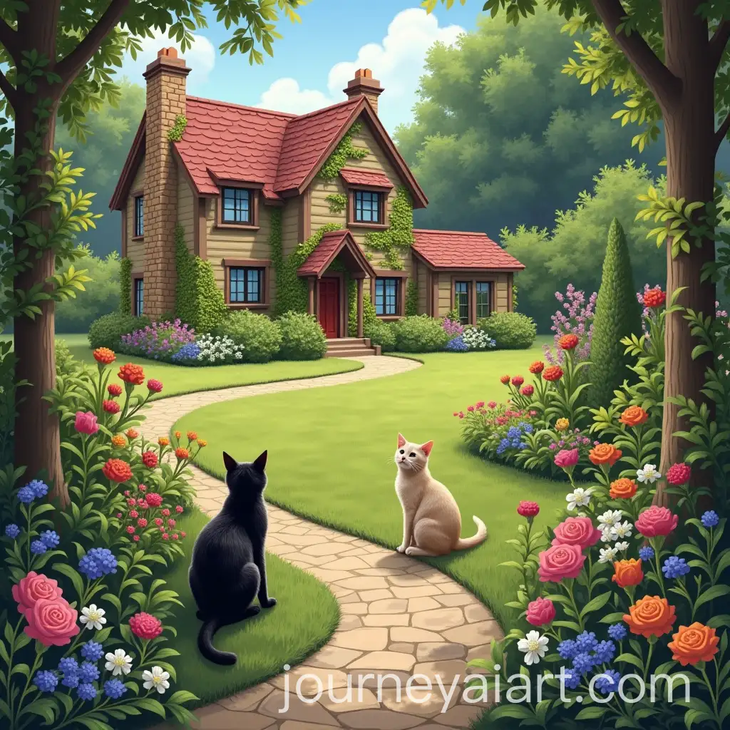 Good-Cats-Visiting-Beautiful-Gardens