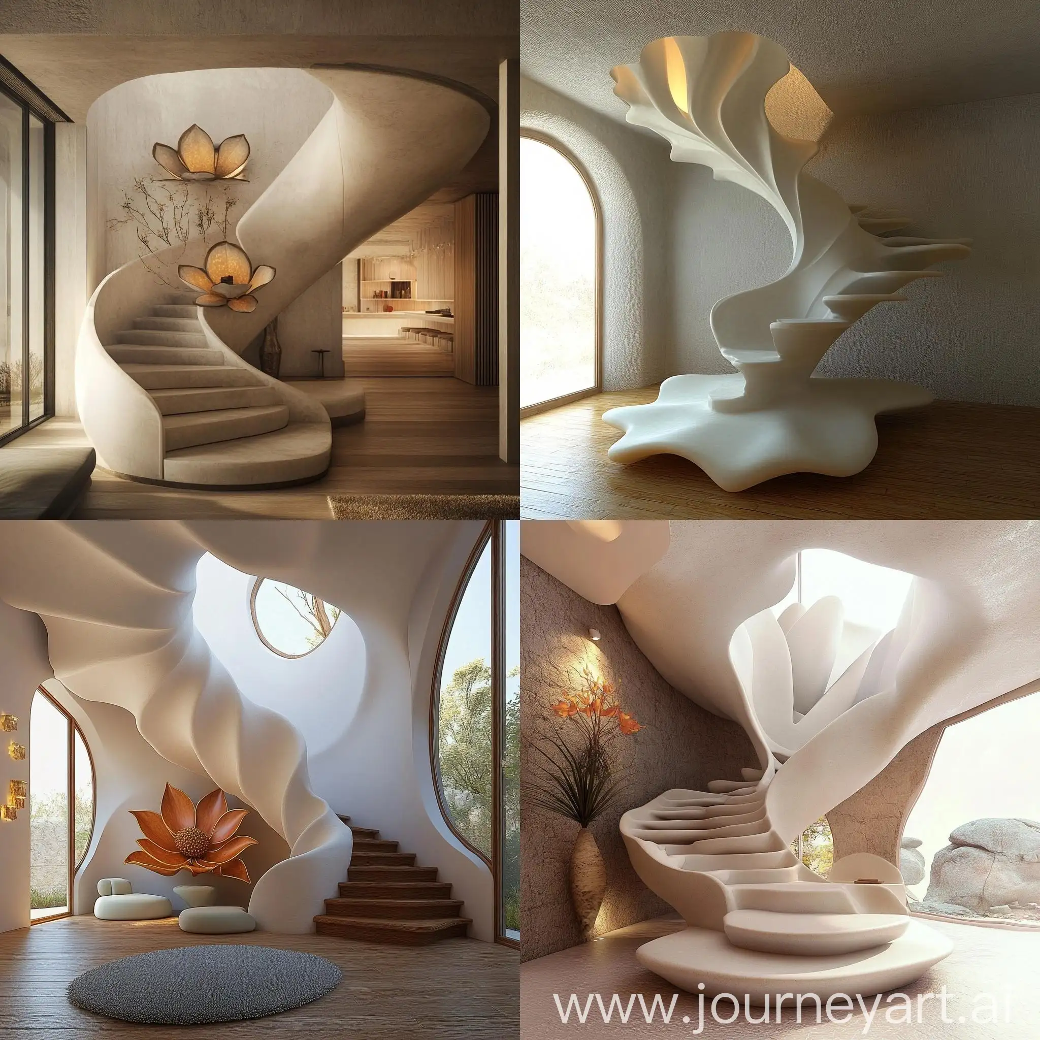 FlowerLike-Spiral-Staircase-with-Understairs-Resting-Area