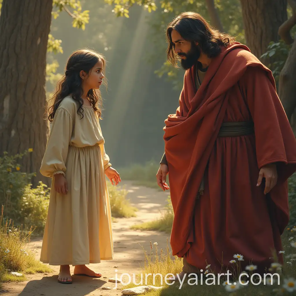 Jesus-Departing-with-Mary-Consoling-a-Girl