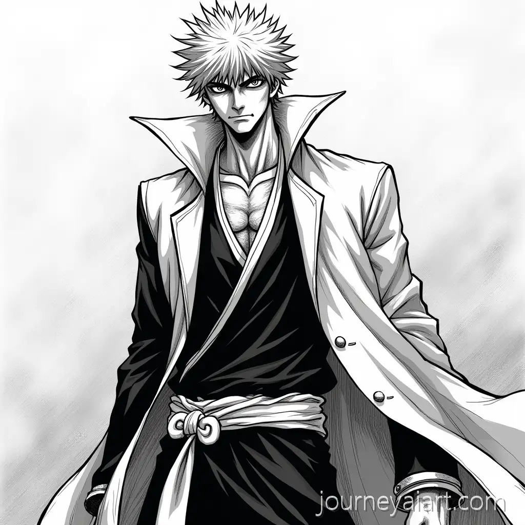 James-Illustrated-in-Dynamic-Tite-Kubo-Manga-Style-with-Detailed-Black-and-White-Shading
