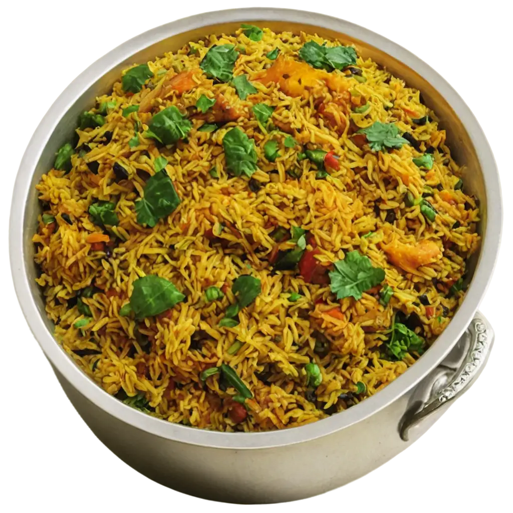 VEG-BIRYANI-PNG-Elevate-Your-Culinary-Creations-with-Stunning-Clarity