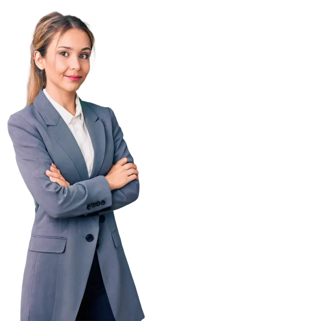 Professional-Lady-Wearing-Coat-with-Folded-Hands-HighQuality-PNG-Image-for-Business-Marketing-and-Personal-Use