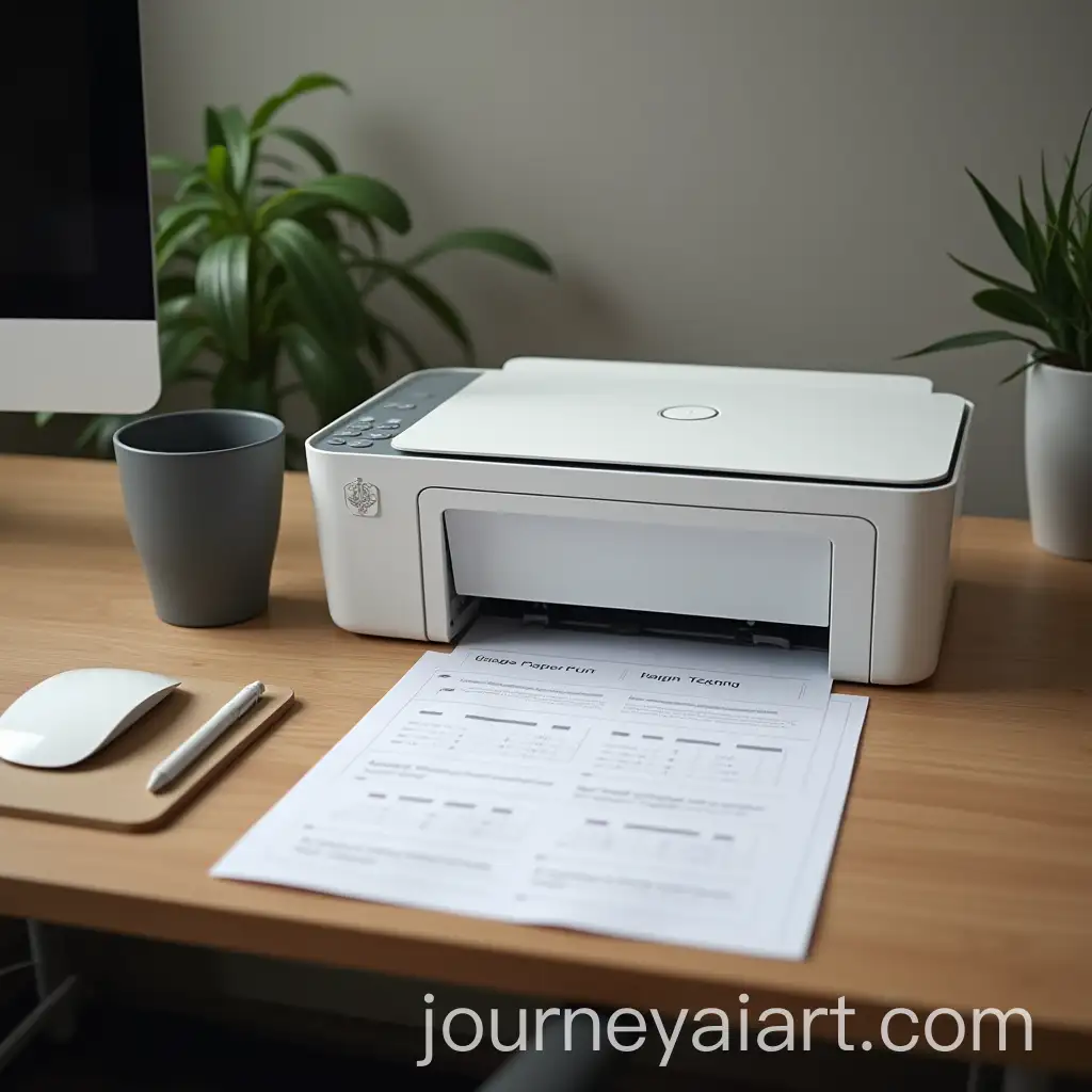 Computer-Printing-Paper-on-Table-Printer