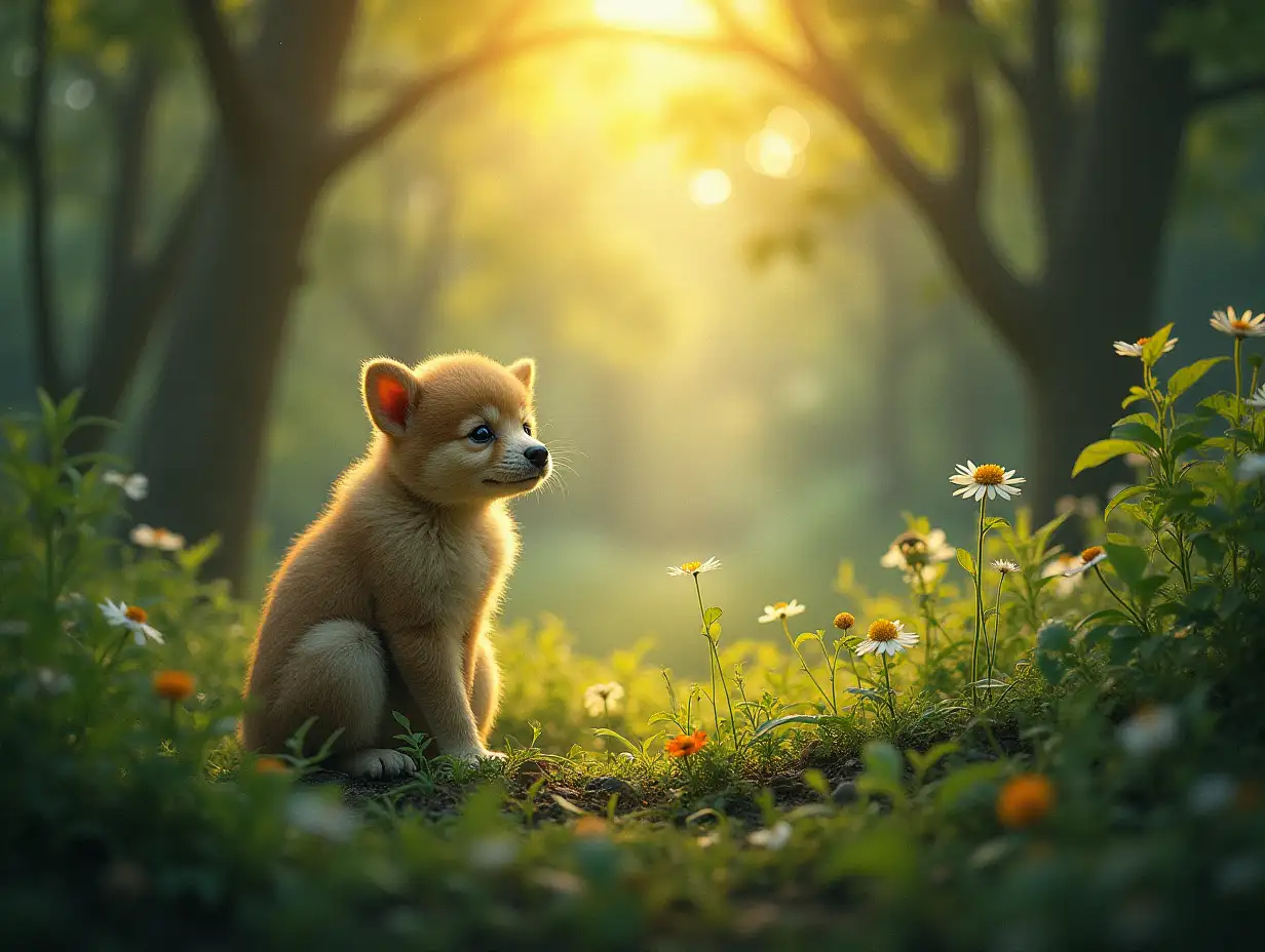 Create a nature image for a phrase like: Love is...