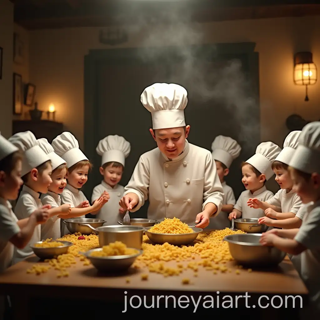 Tiny-Humans-Dressed-as-Italian-Chefs-Cooking-Pasta-inAI-Art-Prompt-Expansion-Traditional-Restaurant-Kitchen-with-Giant-Chef