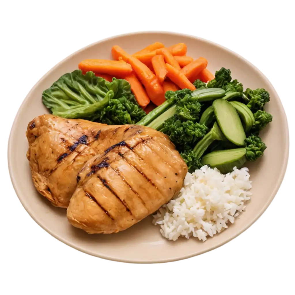 Grilled-Chicken-and-Steamed-Vegetables-PNG-Image-Savory-Delight-on-a-Plate