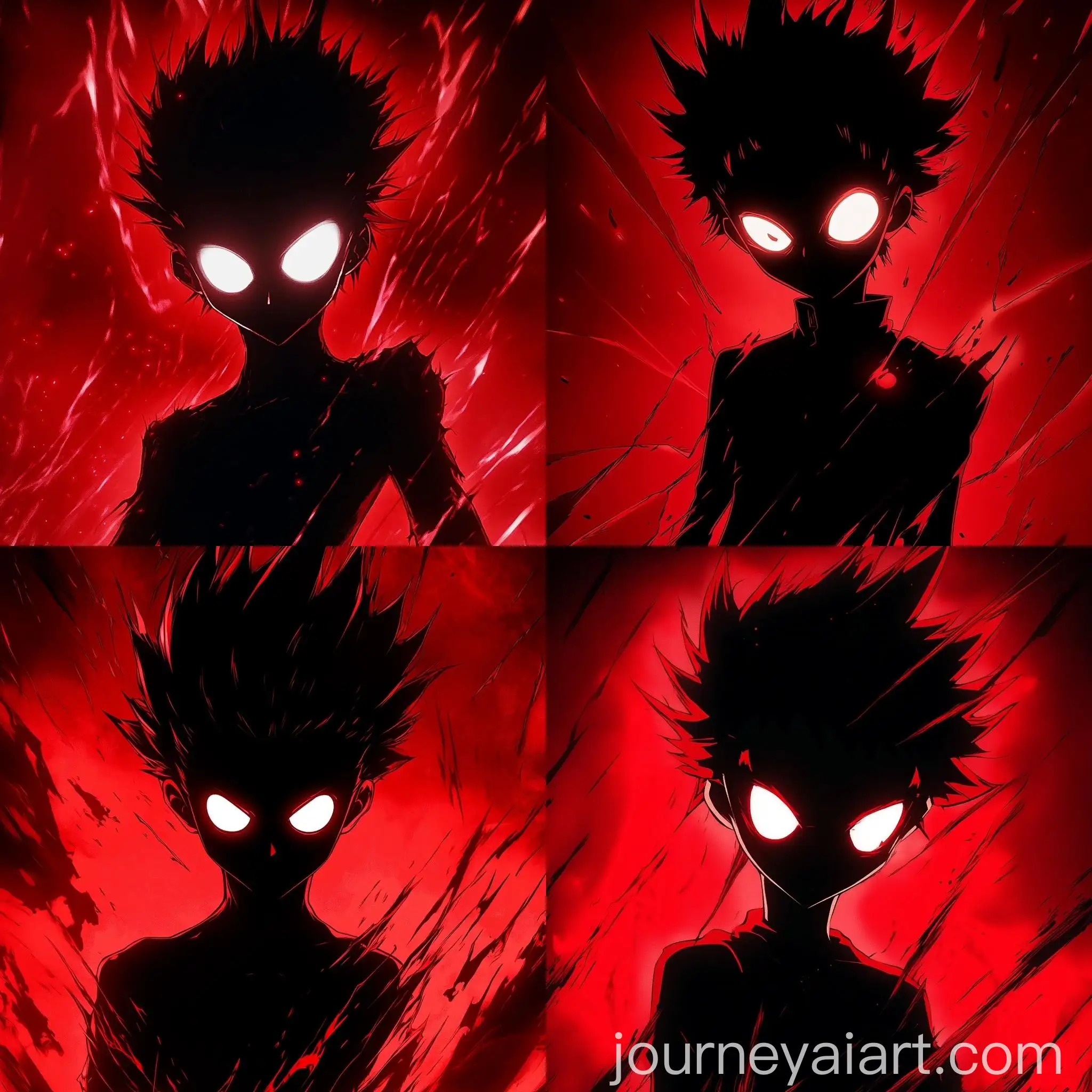 Anime-Character-with-Spiky-Hair-in-Menacing-Pose-Against-Dark-Red-Background