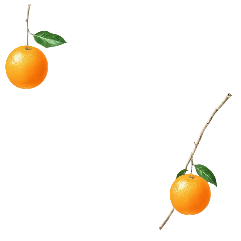 Realistic-Orange-PNG-with-White-Background-for-Versatile-Use