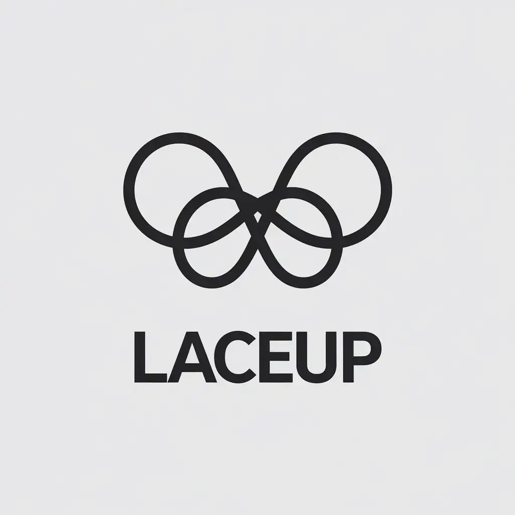 LOGO Design for LACEUP Minimalistic Sports Fitness Theme with Clear Background