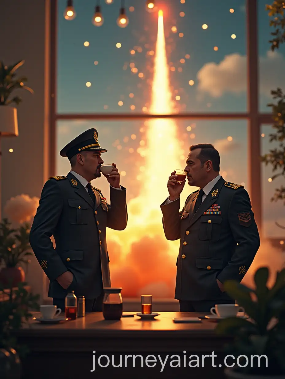 Federal-Officers-Witnessing-Nut-Rocket-Explosion-in-the-Office